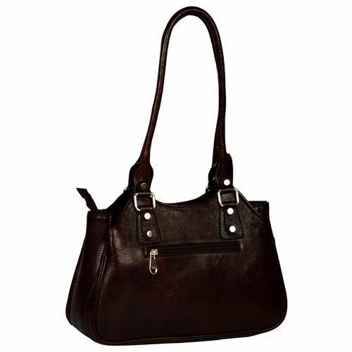 Ladies Dark Brown Leather Handbag