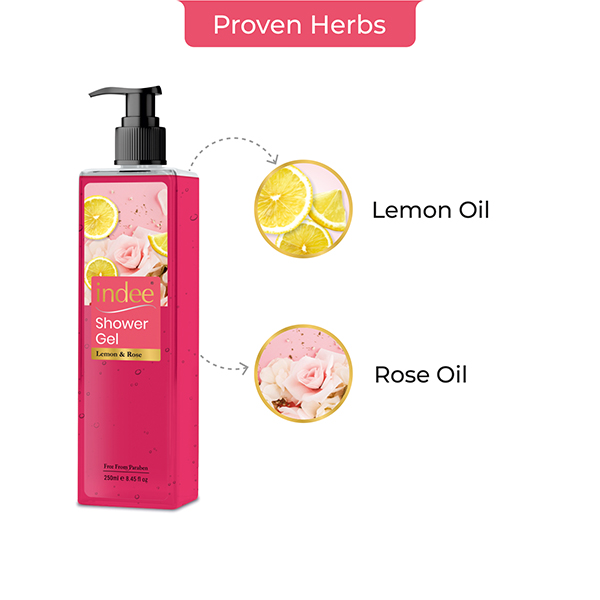 Rose Lemon Shower Gel - Features: Premium Herbal Showergel