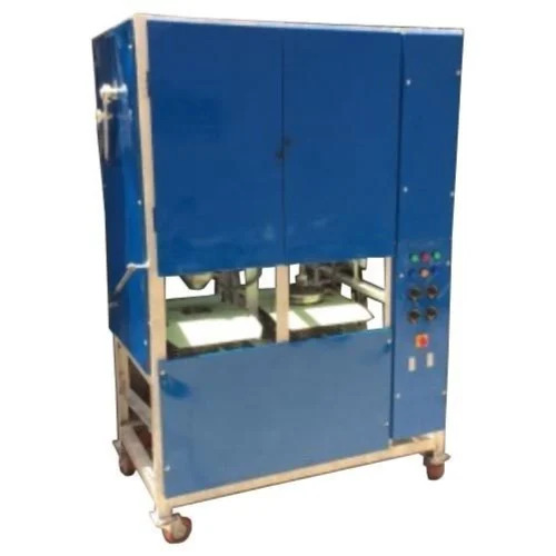 Semi Automatic Hydraulic Paper Plate Machine - Mild Steel, 6 Inch, Blue, 110-240V | Durable Metal Body, Energy Efficient, User-Friendly Panel