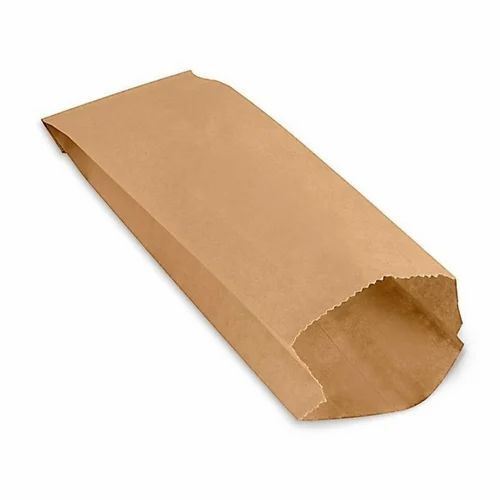 V Bottom Kraft Paper Pouch - 10x4 Inches, Brown | Biodegradable, Moisture Proof, Recyclable, Shock Resistant