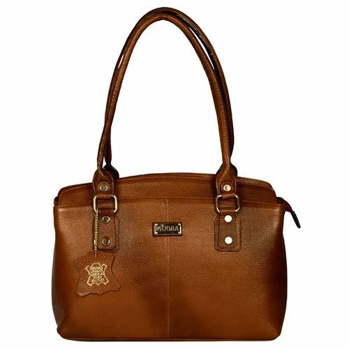 Women Dark Brown Leather Handbag - Genuine Leather