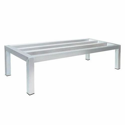 01 Stainless Steel Dunnage Rack - 1200x600x300 mm, Silver, Polished Finish | Eco-Friendly, Good Quality