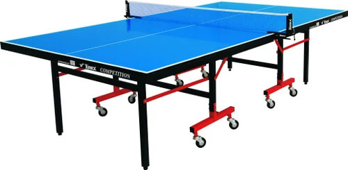 18mm Pre Laminated Particle Board Table Tennis Table - 270x150x76 cm, With Rollers, TTFI Approved