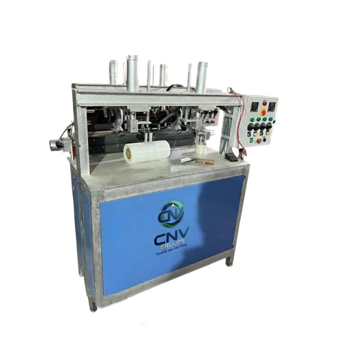 2 HP Double Die Hydraulic Thali Making Machine - Mild Steel, 18 Inch, Blue | 4001-6000 Pcs/hr, Human Machine Interface, 50 Litre Oil Tank