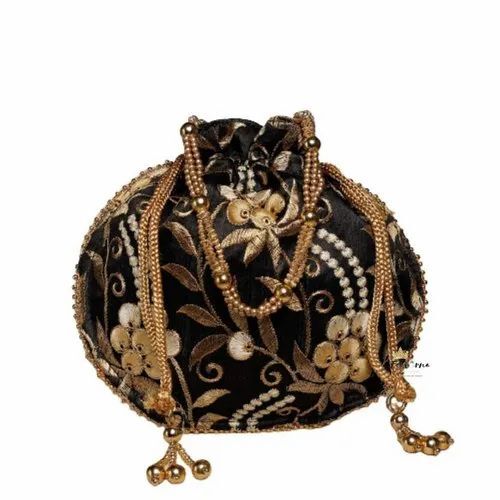 Black Color Designer Potli Bags
