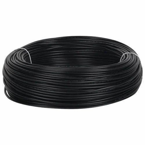 Black House Wire - Copper 0.5 sqmm Blue, Single Core, 7 Amp, 220 V, FR Insulation, Shock Proof