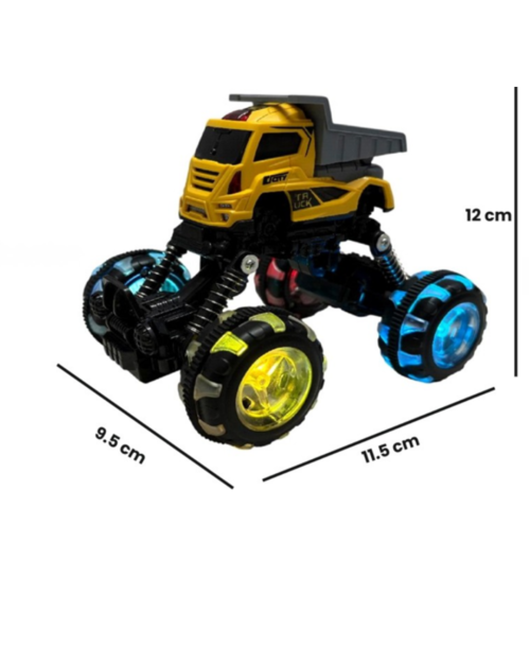 Cellus Tech India Lightning Wheel High Back Sanitation Truck Kids Toy - Age Group: 3 +