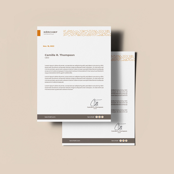 Custom Letterhead