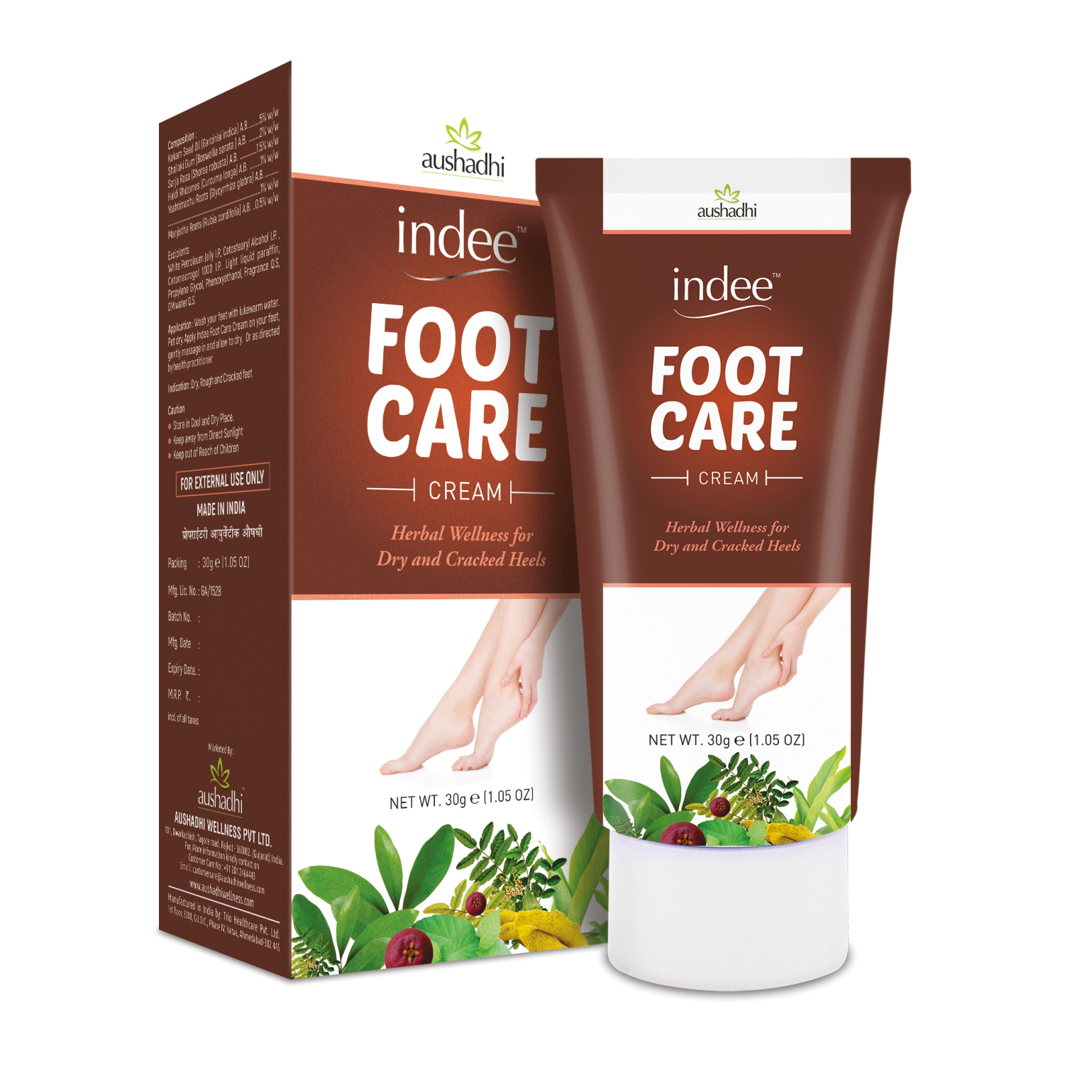 Herbal Foot Crack Heal Cream 30gm