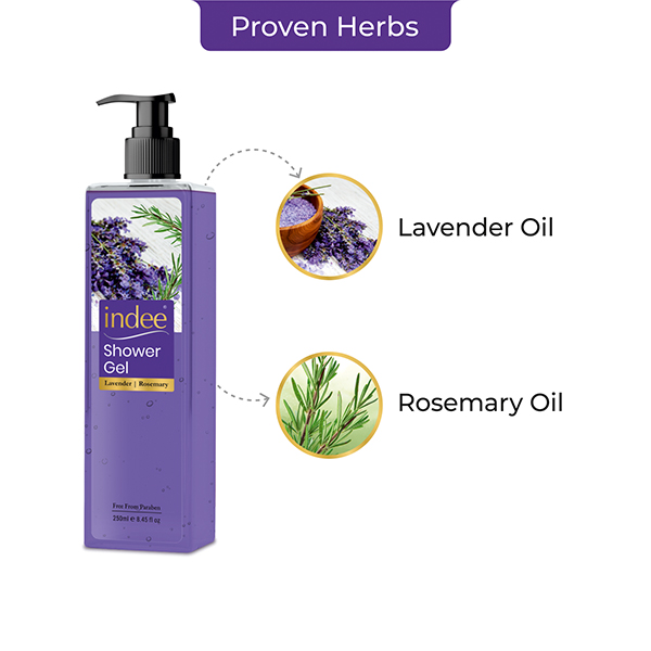 Indee Lavender Rosemary Shower Gel