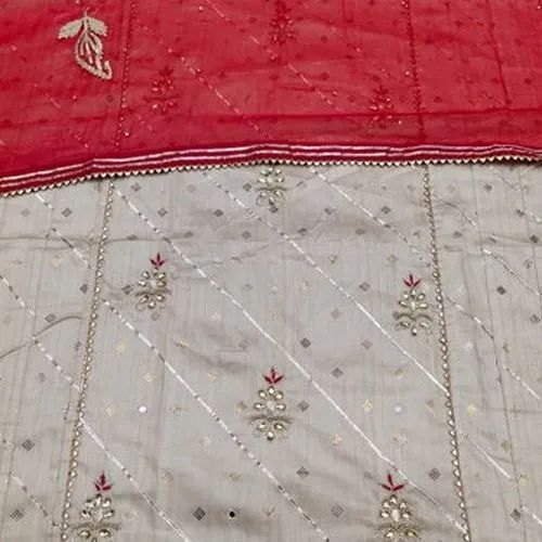 Ladies Designer Embroidered Cotton Unstitched Suits