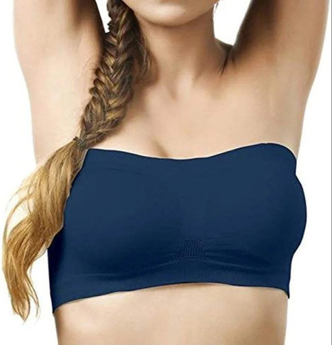 Ladies Non Padded Lycra Bra - Cotton Fabric, Blue | Stretchable, Breathable, Easy to Wash