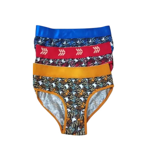 Ladies Printed Panty - Cotton, Multiple Colors | Soft Printed Fabric, Elastic Waistband, Lightweight Breathable Design