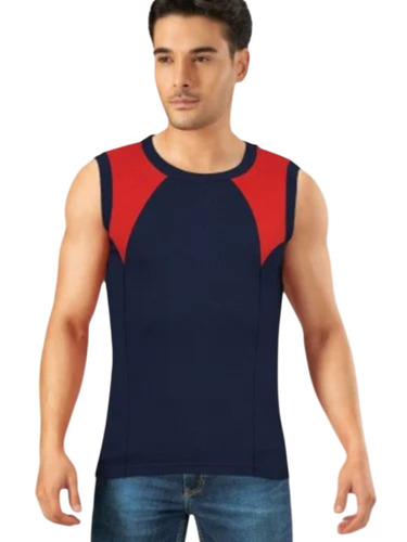 Sleeveless Blue Men Vest