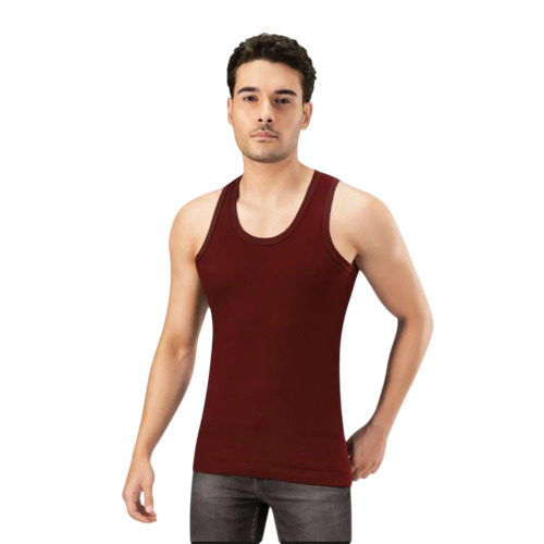 Sleeveless Maroon Men Vest
