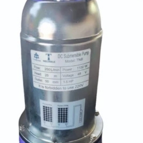 1.5 Hp Submersible Pumps - Stainless Steel & Iron Silver & Blue 30 GPM | Impact Resistant Water Proof IP67 Rated