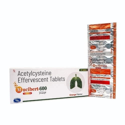 Acetylcysteine Effervescent Tablets 600mg - Tablet Form, Box Packaging, 2 Years Shelf Life | High Strength, Dry Storage