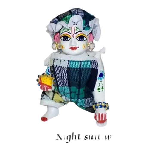 Laddu Gopal Dress With Cap - Cotton, Size 1-6, Multicolor | Fancy, Soft, Washable, Easy to Clean