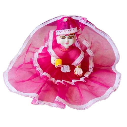 Laddu Gopal Net Dress - Cotton, Size 1-6, Multicolor | Washable, Fancy, Soft, Easy to Clean