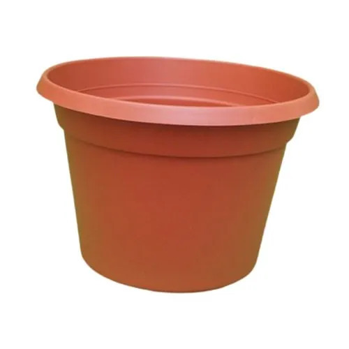 Plastic Garden Flower Pot - Color: Terracotta Color
