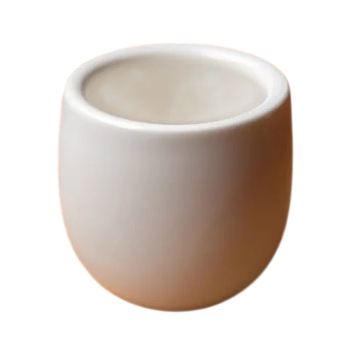 Round White Ceramic Planter Pot