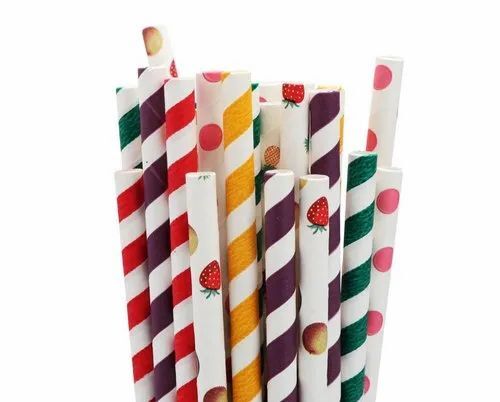 8 Inch Biodegradable Disposable Paper Straw