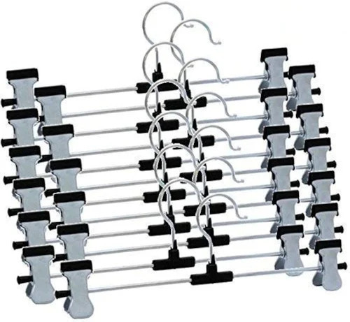 Bottom Steel Clips Hanger With Rod - Color: Multicolor