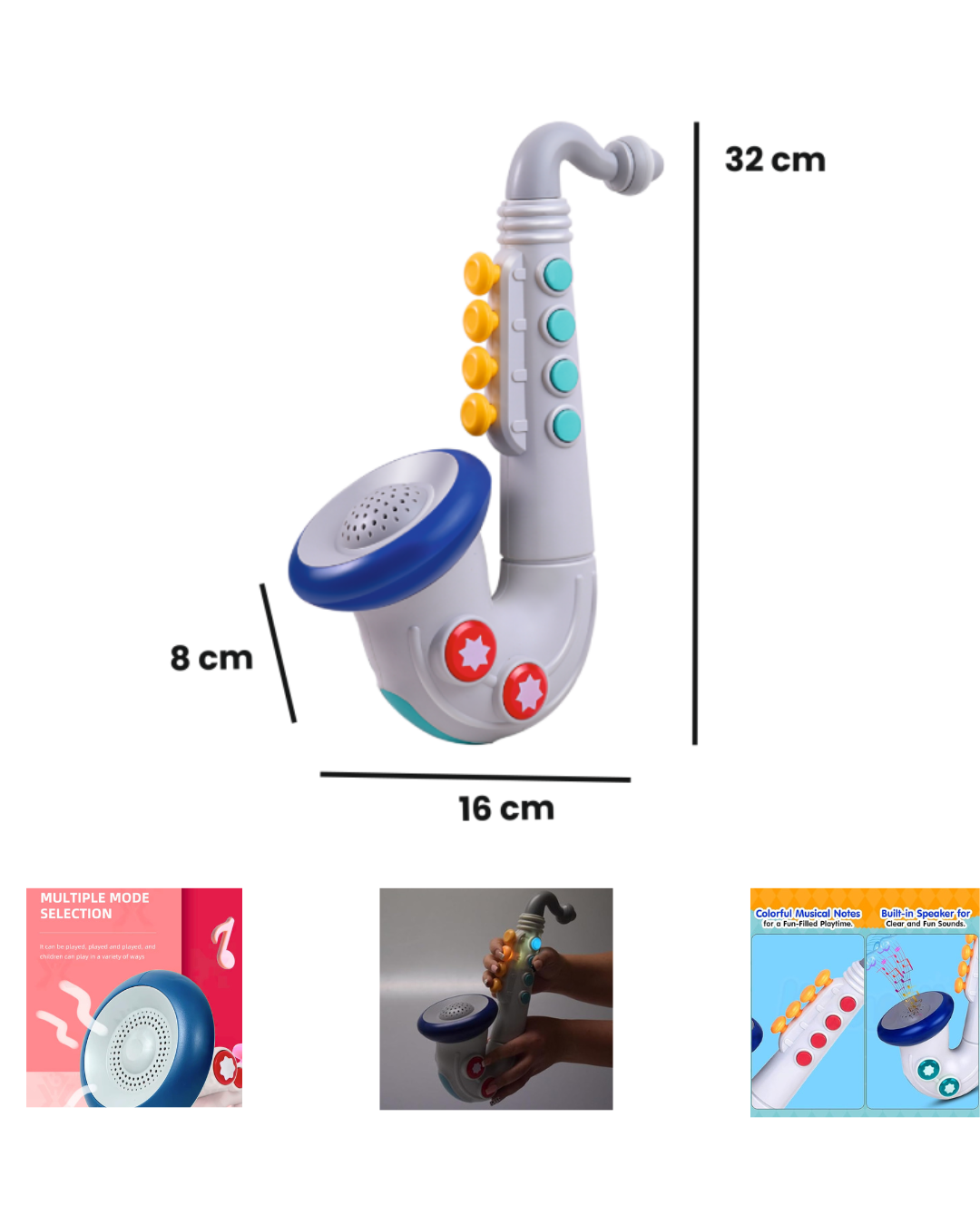 Cellus Tech India Kids Musical Saxophone Toy - Age Group: 1+