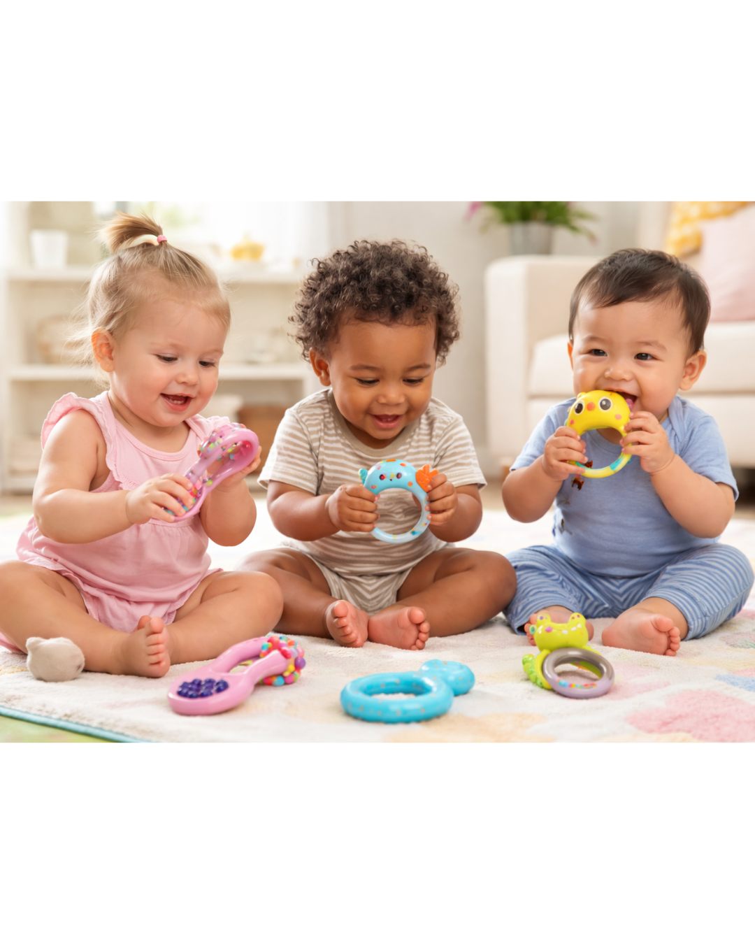 Cellus Tech India Kids Rattle Toy Set - Age Group: 6 Months +