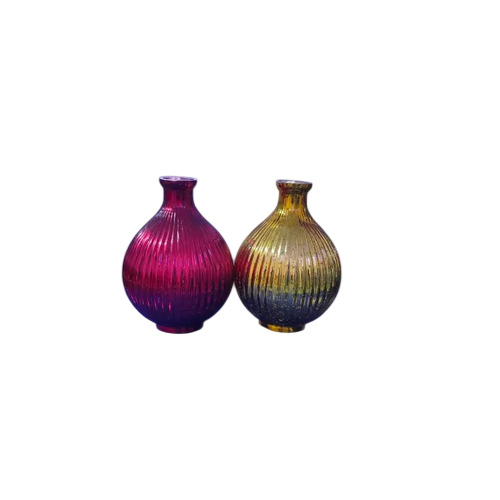 Colored Glass Flower Pots