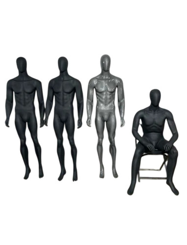 Fiberglass Male Standing Mannequins - Fiberglass, Size 40, Golden, Foldable | Lightweight, Durable, Realistic Look