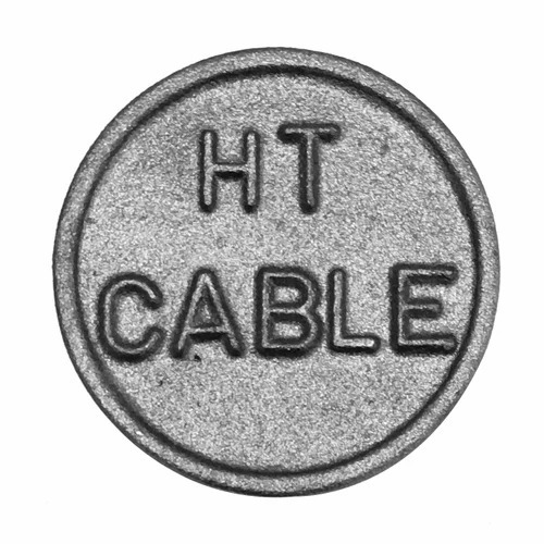 Ht Cast Iron Cable Route Marker - Cast Iron Disc, Grey, Round | Telecommunication Material