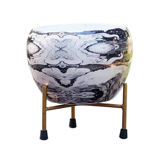 Metal Meena Pot