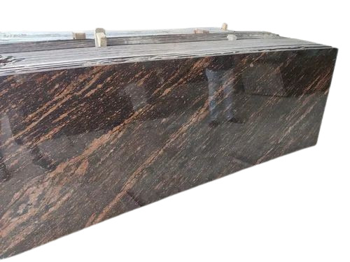 Silky Brown Granite - 18 mm Thickness, Polished Surface | Flooring Slab, Water Absorption No