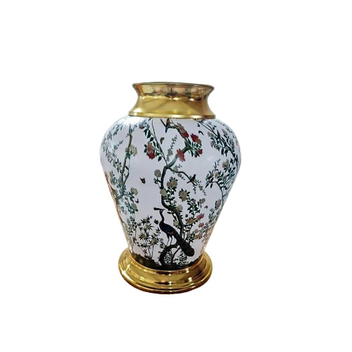 Small Floral Design Metal Flower Pots