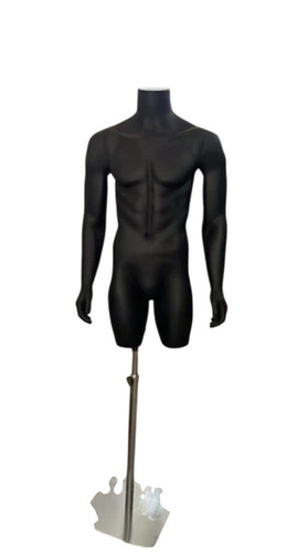 Standing Abstract Male Mannequin - Powder Coated Fiberglass, Standard Size, Multiple Colors | Lightweight, Durable, Realistic, Foldable