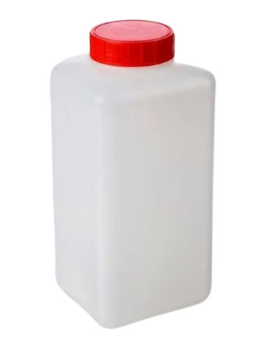 White Hdpe Square Bottles