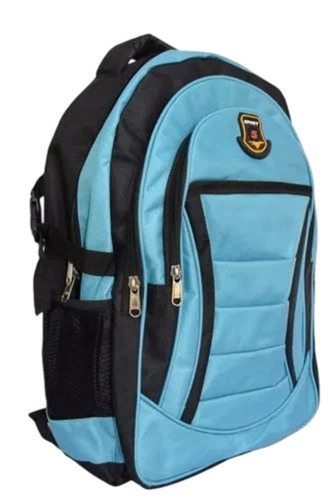 Zipper School Bag - Polyester, 20 Ltr, Multiple Colors | Moisture Proof, Durable, Fine Finished, Shoulder Length Handle