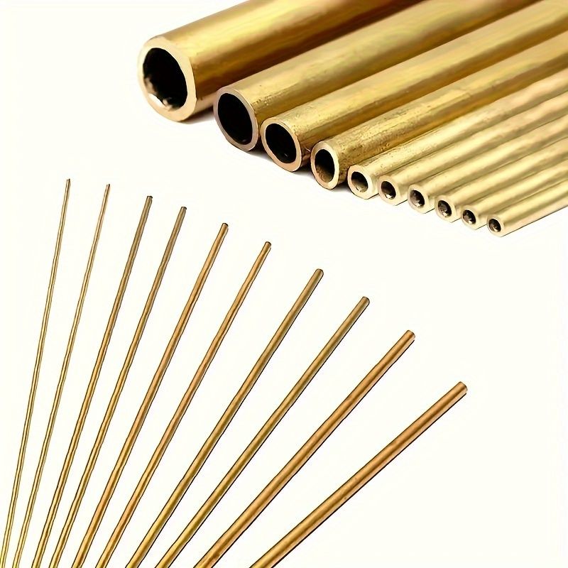 Brass Pipe - Brass Golden Round | Corrosion Resistant Durable High Thermal Conductivity