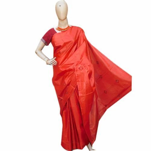 Embroidery Work Silk Saree