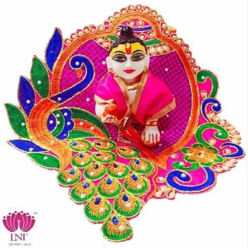 Fancy Laddu Gopal Ji Dress - Satin Silk, All Sizes, Multicolor | Easy to Clean, Washable, Soft Net Temple Poshak