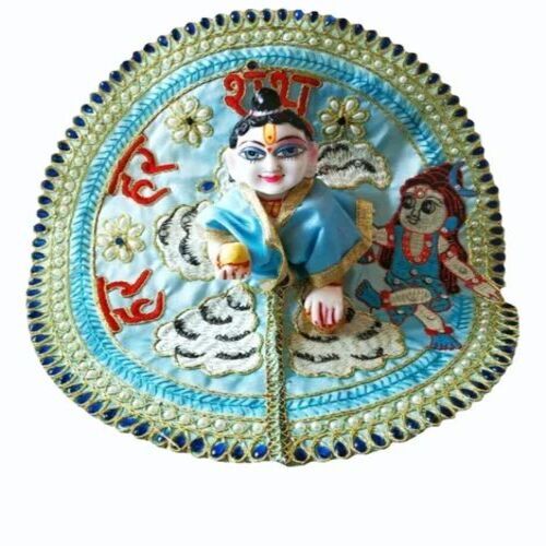 Laddu Gopal Ji Blue Printed Dress