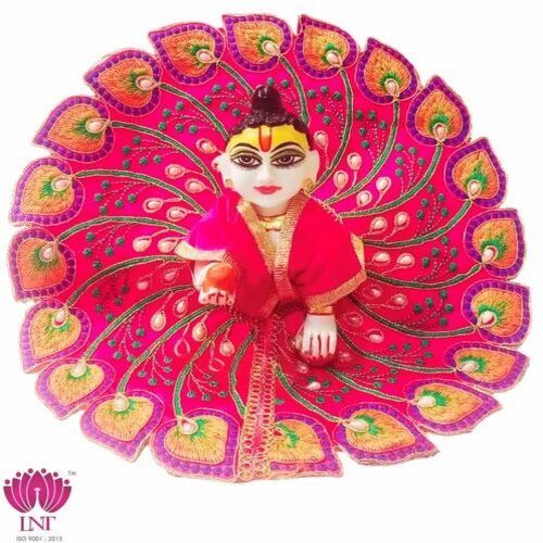 Laddu Gopal Ji Embroidery Dress - Satin Silk, All Sizes, Multicolor | Easy to Clean, Washable, Fancy and Soft