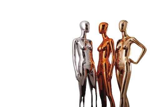 Ladies Chrome Mannequin