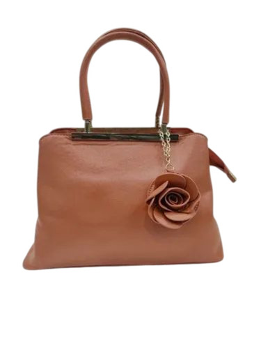 Ladies Designer Brown Pu Handbag