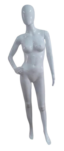 Ladies Standing Display Mannequin - Plastic, Foldable, White | Lightweight, Durable, Modern Design, Customized Size