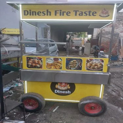 Trolly Food Cart - Stainless Steel, Color Coated, Load Capacity 100 kg | Industrial Use, Custom Size