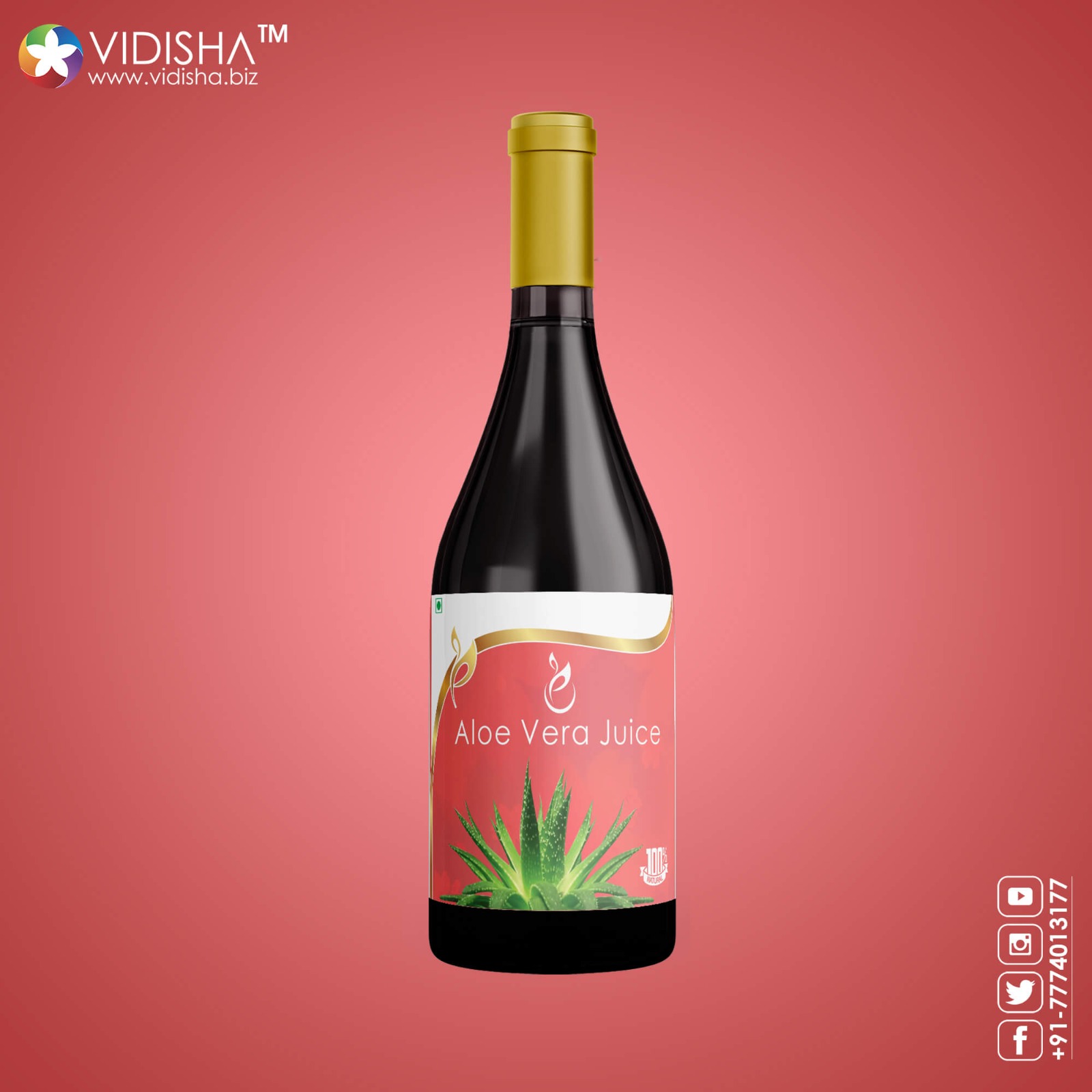 Herbal Juice Label Packaging Design