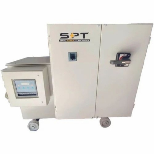Three Phase Oil Cooled Servo Stabilizers - Mild Steel, 220-440V, 50/60Hz | Voltage Regulation, High Efficiency, Overload Protection, Stable Output
