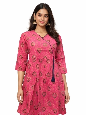 Women Short Kurti - Color: Maroon